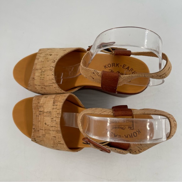 NEW! Kork Ease Women’s Keirn Cork & Leather Platform Wedge Sandals - Size 6 M - Picture 5 of 11